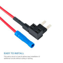 Car Fuse,Car Blade Fuse Tap Holder take Electricity Device 10 Pack (Small)
