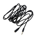 3.5mm female--male aux stereo audio headphones extension cable lead cord wire.kz
