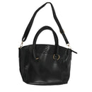 Women's Shoulder Bag in imitation leather Satchel Cross Body Tote Bag (Blac