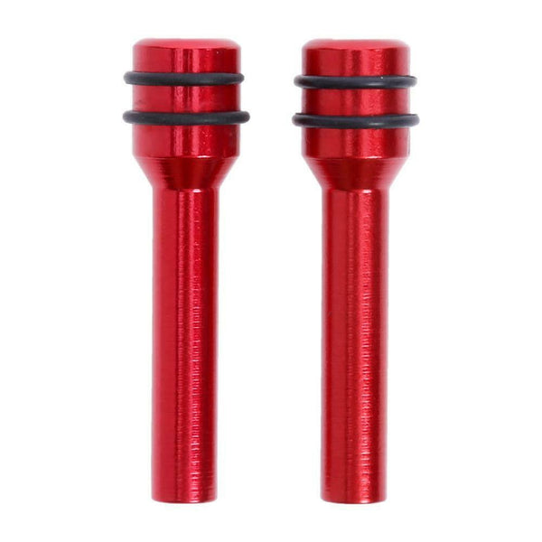 2pcs Universal Aluminum Interior Door Lock Knob Pins for Car Truck (Red)