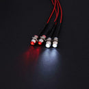 4 LED Headlight 3mm White/Red Light RC Car Parts for TRAXXAS HSP HPI REDCAT