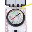 Mapping Ruler and Mirror Set Outdoor Survival Camping Favor Tool Hiking Com M8F2