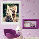 Naughty Kitten Cat 5D Diamond DIY Painting Craft Home Decor