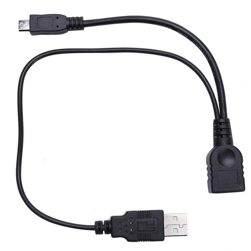CableDeconn C0204 USB Female to USB+Micro USB Male OTG Y Cable Splitter