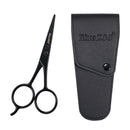 Black Facial Hair Scissors Stainless Steel Ears & Nose Eyebrow Moustache Scissor