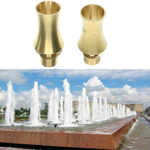 2x Brass Cascade Cedar Style Nozzle Spray Head Fountain  A+B
