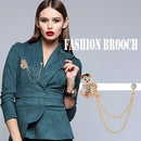Fashion Brooch Rhinestone Bells Snowman Badges Jacket Xmas Gift (Style 5)