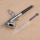 Dual Action Gravity Feed Spray Airbrush Kit Tattoo Nail Art 0.3mm Metal