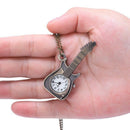 Quartz Pocket Watch Bronze Classic Violin Shape Creative Fashion Women Gift