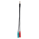 2 in 1 Splitter 4 Pole 3.5mm Audio earphone headset to 2 female jack Headph