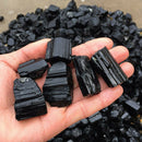 100g Natural Black Tourmaline Crystal Rough Rock Mineral Specimen Healing StoES