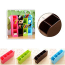 Plastic Desktop Desk Organizer Office Pen Pencil Holder Makeup Storage Tray