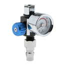 2 Pack Universal G1/4 Alloy Paint Spray Gun Air Regulator Gauge 0-140PSI