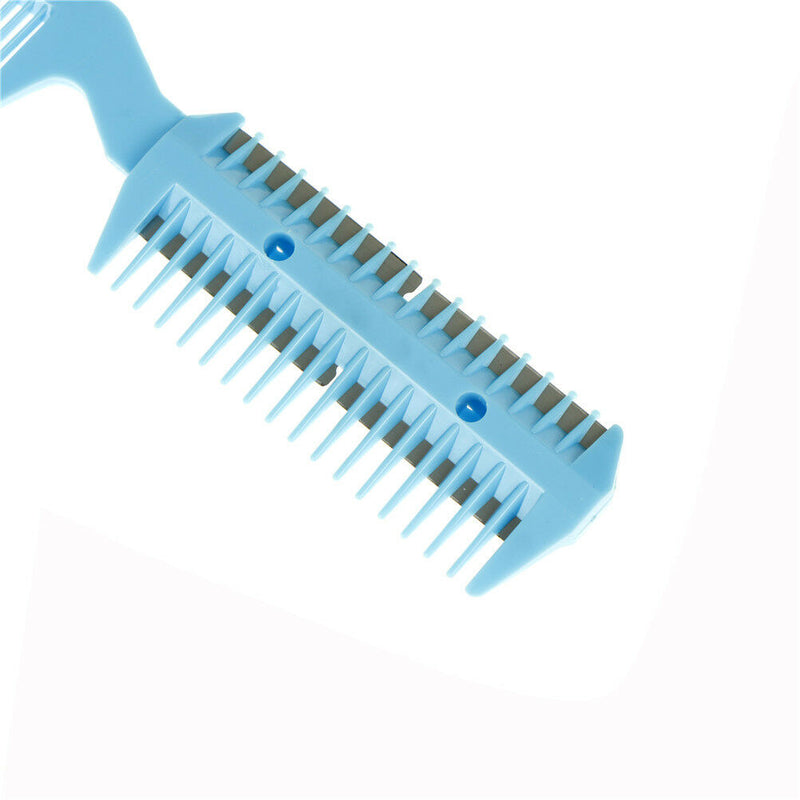 Pet Hair Trimmer Comb 2 Razor Rakes Cutting Grooming Clean Tool for Dog Cat FT