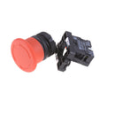 1pcs XB2-ES542 22mm NC Red Mushroom Emergency Stop Push Button Switch  IO FT