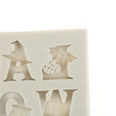 Halloween alphabets Silicone Fondant Mold Cake Decorating Tool Chocolate Mould3C