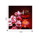 Red Wine Rose 5D Diamond DIY Painting  Kit Home Decor Craft