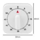 60 Minutes Manual Timer Mechanical Reminder Alarm Clock Kitchen Timer