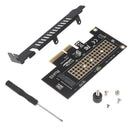 M.2 NVMe Express Card M Key to PCIE 3.0 X4 Adapter External SSD Support 230S Gw