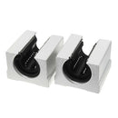 2Pcs 16mm SBR16UU Aluminum Open Linear Router Motion Bearing Solide Block U K7Z5