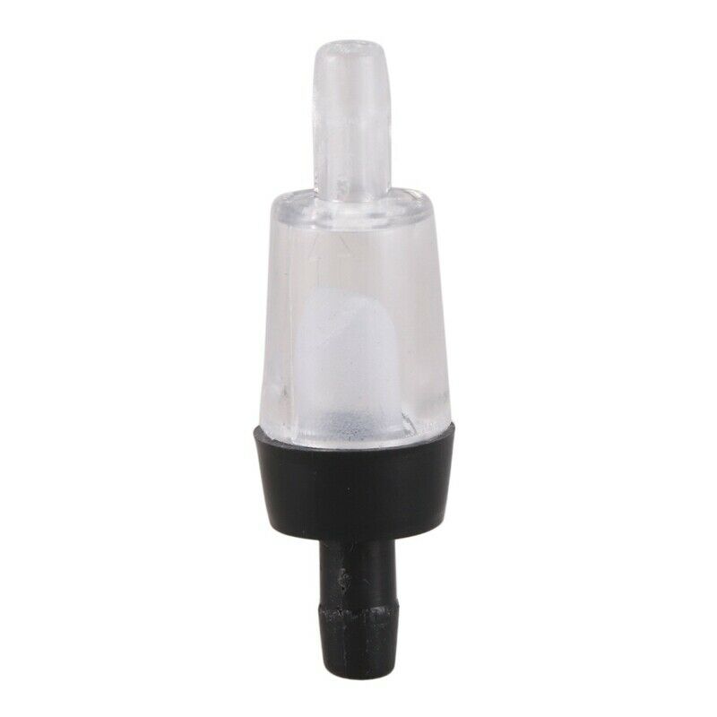 5-Piece Plastic One Way Aquarium Fish Tank Air Check Valves, Clear/Black F6R2