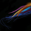 Trout Salmon Steelhead Fly Fishing Streamer Flies Saltwater Purple with Hook