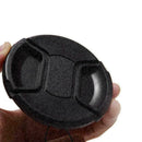 Universal 77mm Front Lens Cap Hood Cover Center Snap Camera SLR For DSLR X0 T9H6
