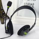 USB Headphone Noise Cancelling Earpiece Headset + Microphone For Skype Laptop