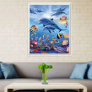 5D Diamond Sea World Painting DIY Embroidery Cross Stitch Bedroom Decor