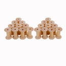 20pcs Wooden Empty Thread Spools Reels Bobbins For Sewing Ribbons 47mmx31mm