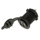 12V 4.2A Dual USB Charger Socket for Motorcycle Boat Car