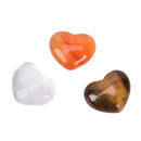Mini Quartz Crystal Stone Chakra Healing Reiki Heart Stone Handmade DIY Jewelr@