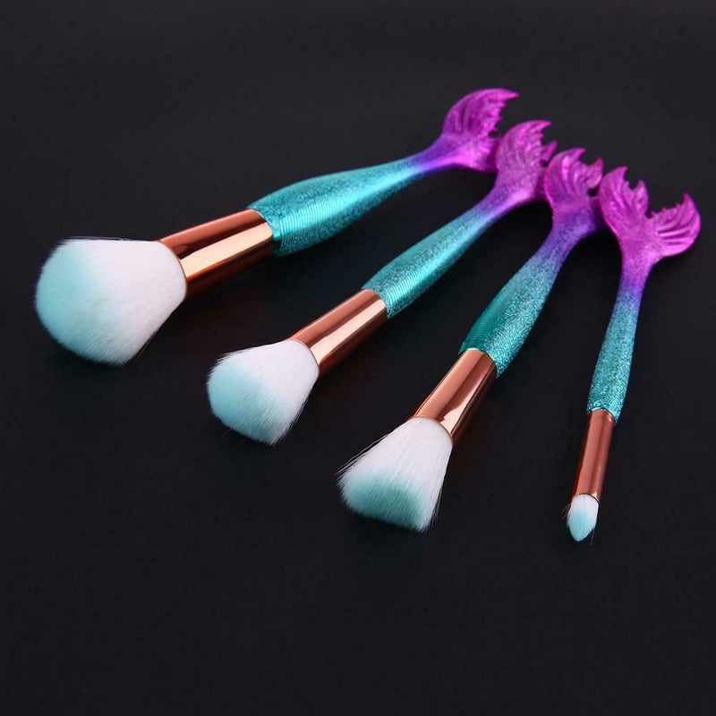 4pcs Professional Foundation Powder Eyeshadow Face Brush Makeup Brushes Set