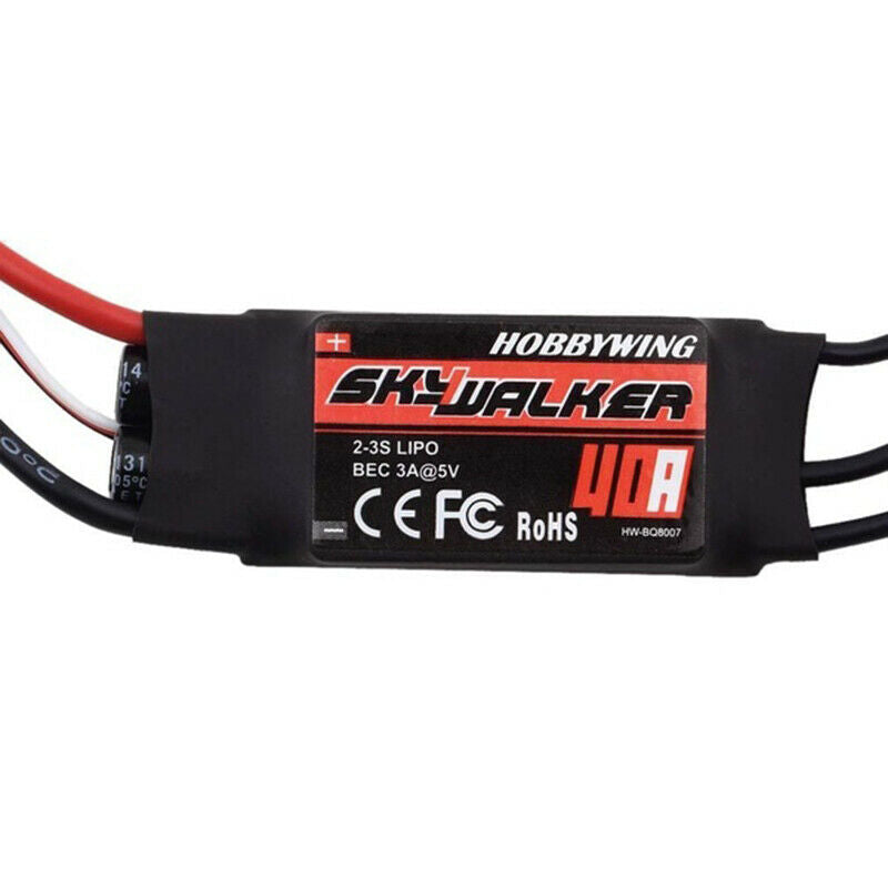 for FPV RC Car Boat Toys Airplane 40A Brushless ESC Motors Speed Controller 5V