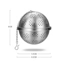 Stainless Steel Tea Infuser Sphere Strainer Locking Spice Tea Filter (S) A
