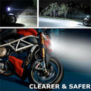 Universal H4 LED Bulb White Hi/Lo Beam Motorcycle Headlight 6500K DC9V-32V X 1