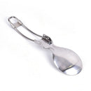 Portable Stainless Steel Camping Folding Tableware Spoon Outdoor Flatwa_