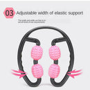 2 Pcs Portable Handheld 4-Wheels Massage Rolling Stick Leg Calf Massager Tool