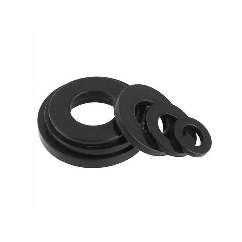 350pcs Black Nylon Flat Washer Assortment Kit Set Car Accessories