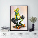 5D DIY Full Drill Diamond Painting Fitness Frog Embroidery Mosaic Craft Kit