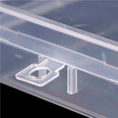 Plastic Clear Parts Storage Box Jewelry Craft Container Organizer Case M&O