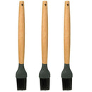 3 Pack Silicone Basting Brush,9.4 Inch Pastry Brush With Beech Wood Handle, N2A3