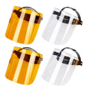 4 Pieces Full Face Shield Protective Visor Hat Dustproof Outdoor Safety Work