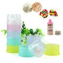 Portable Baby food storage Milk Food Powder Container Bottle Container 4 Layer