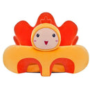 Creative Cartoon Baby Sofa Cover Learn to Sit Seat Feeding Chair Case (A) A