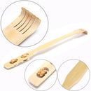 1pc Bamboo Massager Back Scratcher Wooden Body Roller Stick Back Scratcher 3c