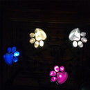 4 Solar Cat Animal Paw Lights Garden Lantern LED Path Lamp/Multicolor