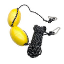 Durable Kayak Tow Rope Throw Line with Dual EVA Floats Clip Kayak Accessory