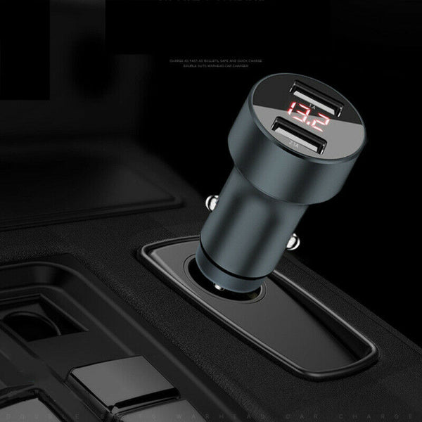 DC12-24V Dual USB Car Charger Quick Charge Mobile Phone Charger Universia GZN