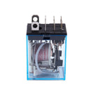 LY2NJ HH62P-L JQX-13F 220V AC Coil DPDT Power Relay 8 Pin w PTF08A Socket L6W9